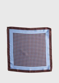 Paul Stuart Two Color Houndstooth Pocket Square, thumbnail 2
