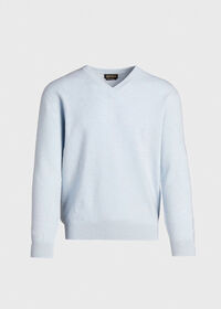 Paul Stuart Classic Cashmere V-Neck Sweater, thumbnail 8
