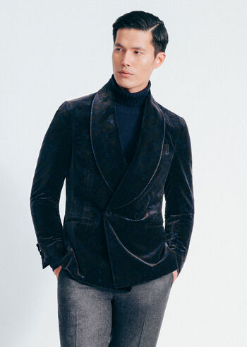 Paul Stuart Paisley Velvet Dinner Jacket