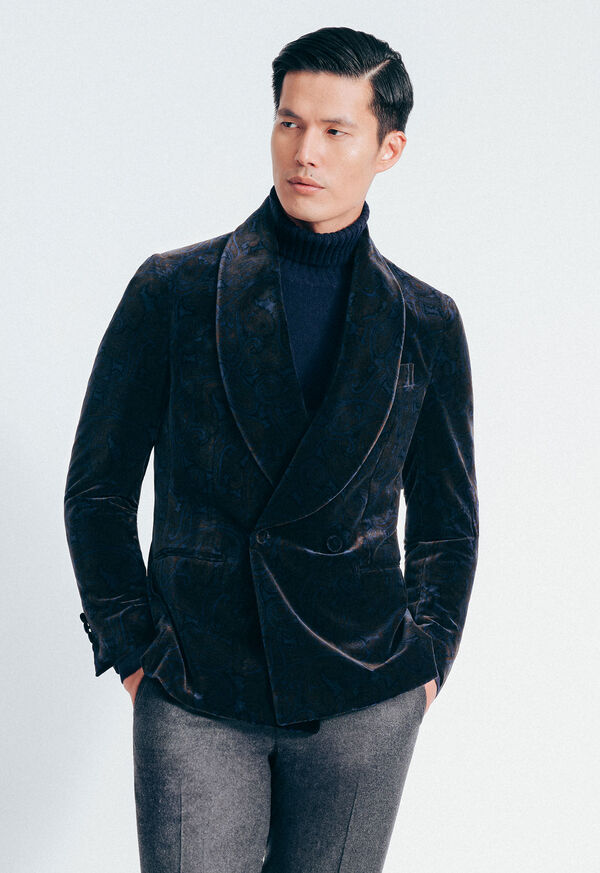 Paul Stuart Paisley Velvet Dinner Jacket, image 2