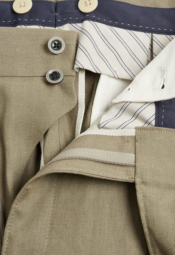 Paul Stuart Solid Linen Gurkha Pant, image 2