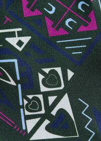 Paul Stuart Abstract Print Pocket Square, thumbnail 3