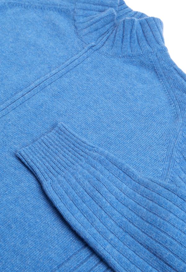 Paul Stuart Ribbed-Knit Sleeves Zip Cardigan, image 4