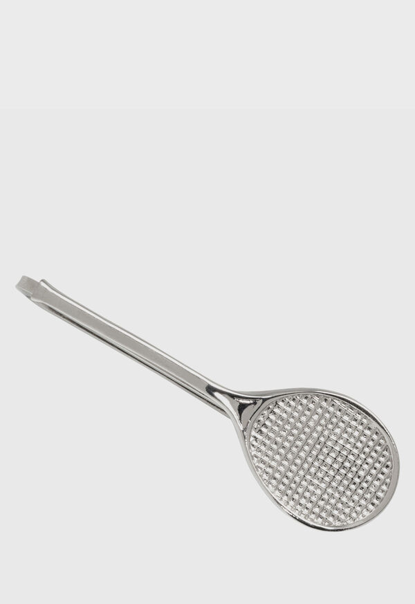 Paul Stuart Sterling Silver Tennis Racket Tie Bar, image 1