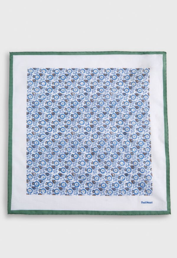 Paul Stuart Linen & Cotton Spring Floral Pocket Square, image 2