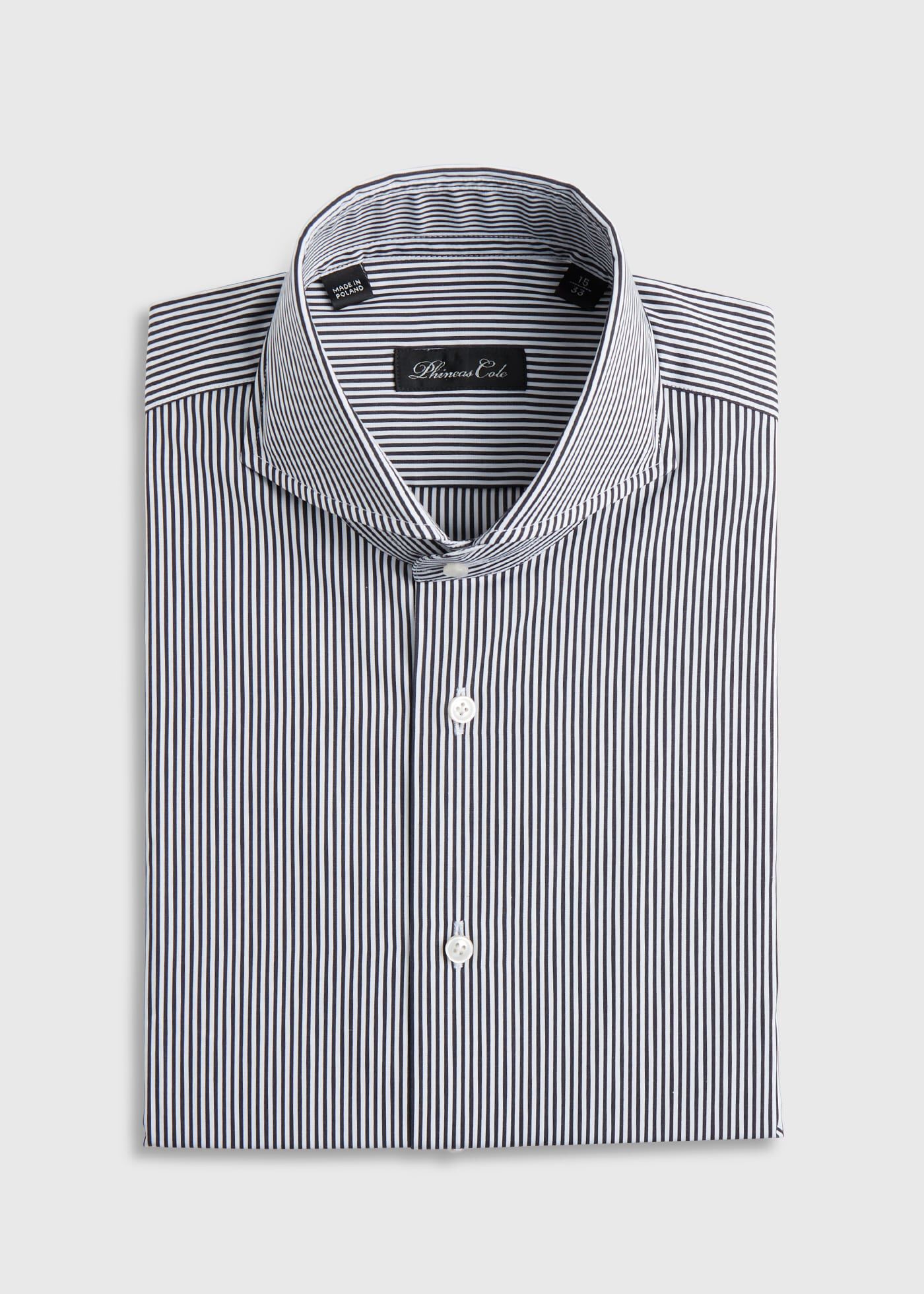 Black and White Stripe Dress Shirt