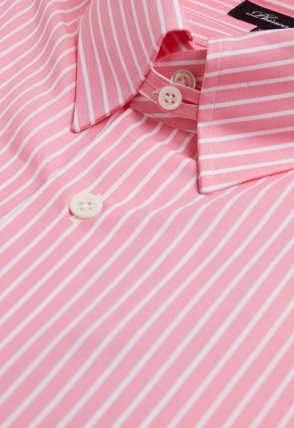 Paul Stuart Pink And White Stripe Shirt, image 2