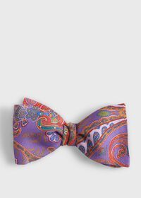 Paul Stuart Printed Silk Paisley Bow Tie, thumbnail 2