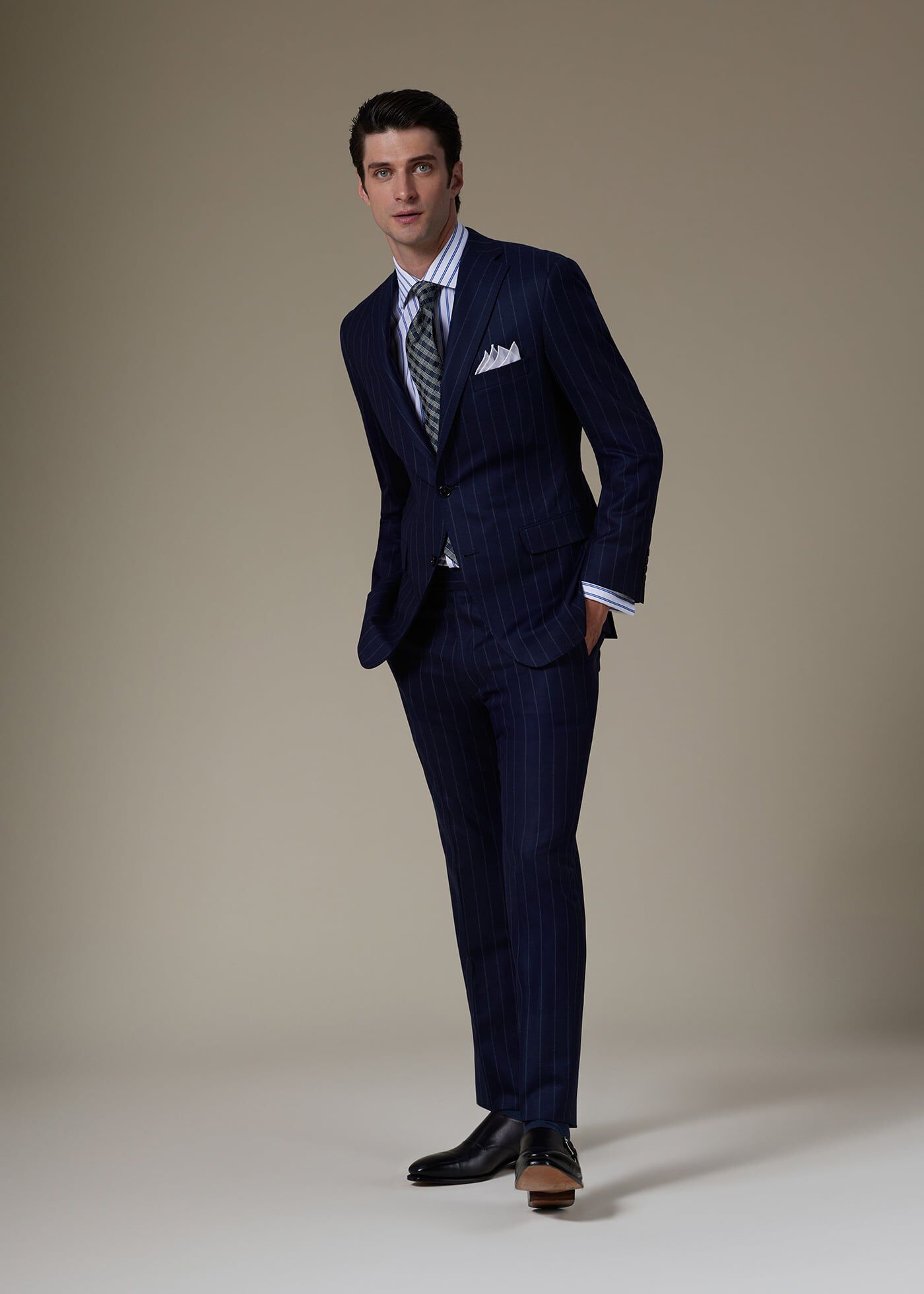 Wool Stripe Paul Suit