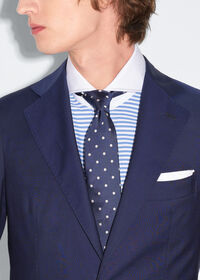 Paul Stuart Woven Silk Dots Tie, thumbnail 2
