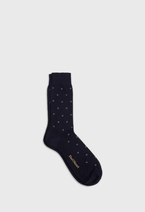 Paul Stuart Cotton Deco Motif Sock, image 1