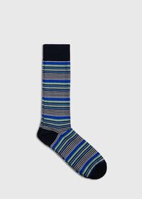 Paul Stuart Mercerized Cotton Variegated Stripe Sock, thumbnail 1