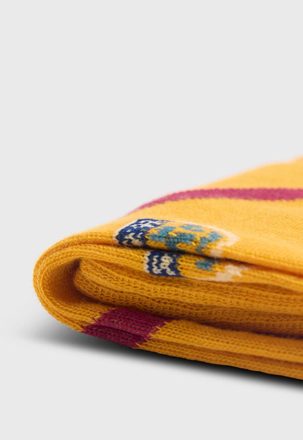 Paul Stuart Cotton Crest Motif Sock, image 2