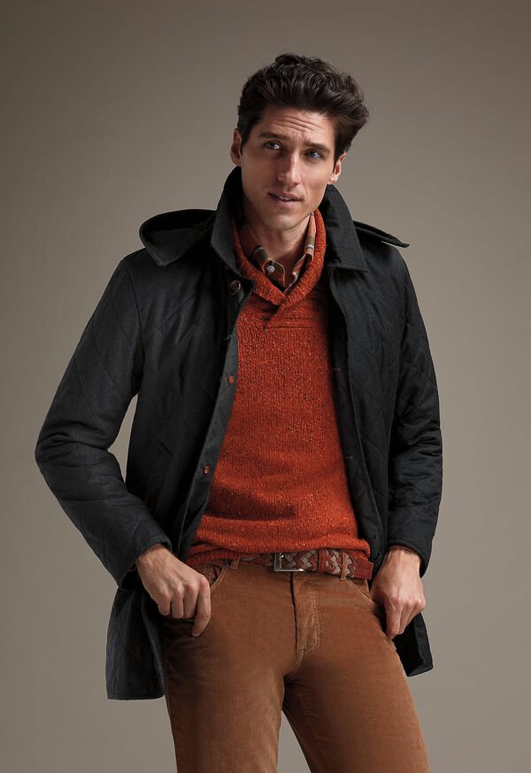 FW21 Paul Stuart Catalog Quilted Coat and Corduroy Look, image 1