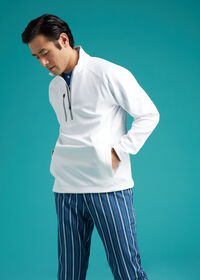 Paul Stuart Jersey Quarter Zip, thumbnail 3