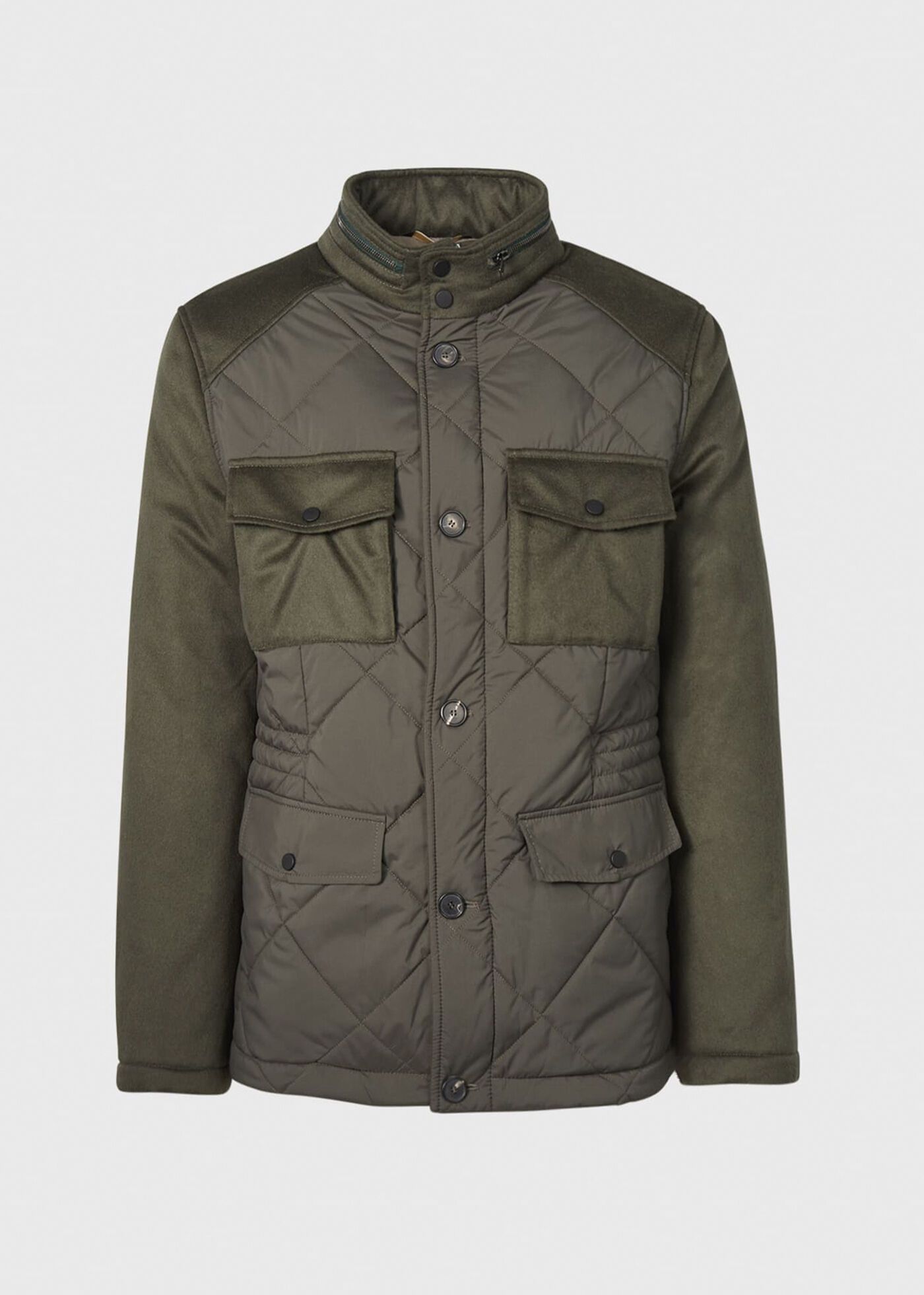 Quilted field jacket best sale mens