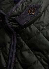 Paul Stuart Nylon Quilted Vest with Piping, thumbnail 3