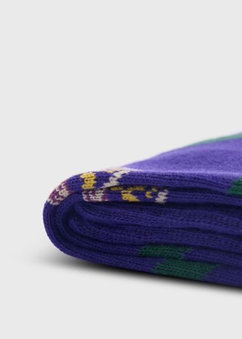 Paul Stuart Cotton Crest Motif Sock