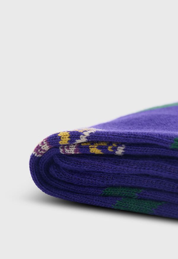 Paul Stuart Cotton Crest Motif Sock, image 2