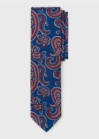 Paul Stuart Silk Paisley Tie, thumbnail 1