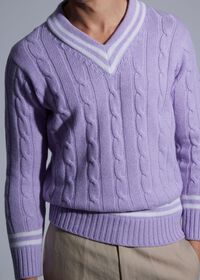 Paul Stuart Cashmere Tennis Sweater, thumbnail 4
