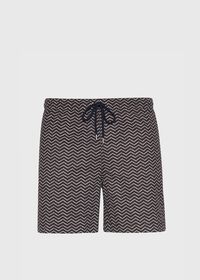 Paul Stuart Zig Zag Printed Swim Trunks, thumbnail 1