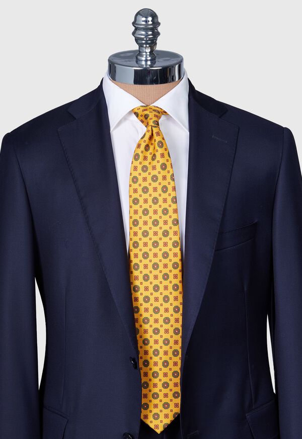 Paul Stuart Printed Silk Medallion Tie, image 2