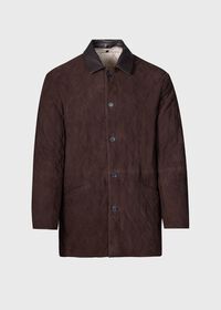 Paul Stuart Quilted Waterproof Suede Jacket, thumbnail 5