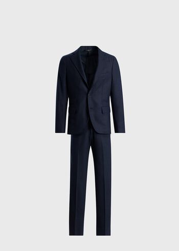 Paul Stuart Tonal Plaid Three-Button Wool Suit