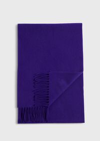 Paul Stuart Cashmere Scarf with Man on the Fence Logo, thumbnail 1