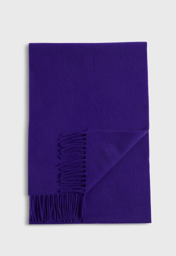 Paul Stuart Cashmere Scarf with Man on the Fence Logo, image 1