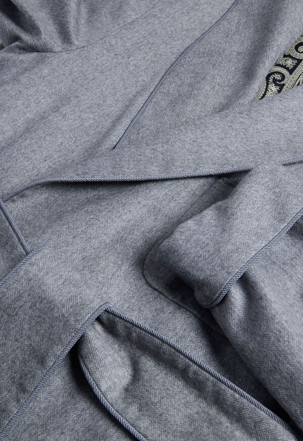 Paul Stuart Grey Herringbone Robe, image 2