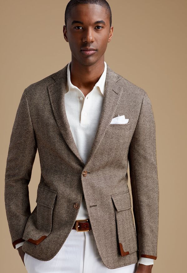 Paul Stuart Crisp White & Highlander Jacket, image 1