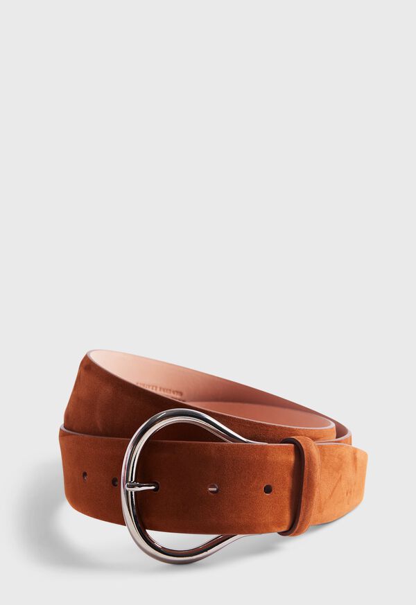Paul Stuart Horseshoe Suede Belt, image 1