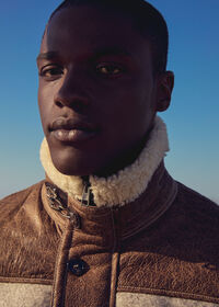 Paul Stuart Quilted Jacket with Suede & Shearling, thumbnail 7
