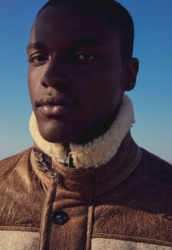 Paul Stuart Quilted Jacket with Suede & Shearling, image 7