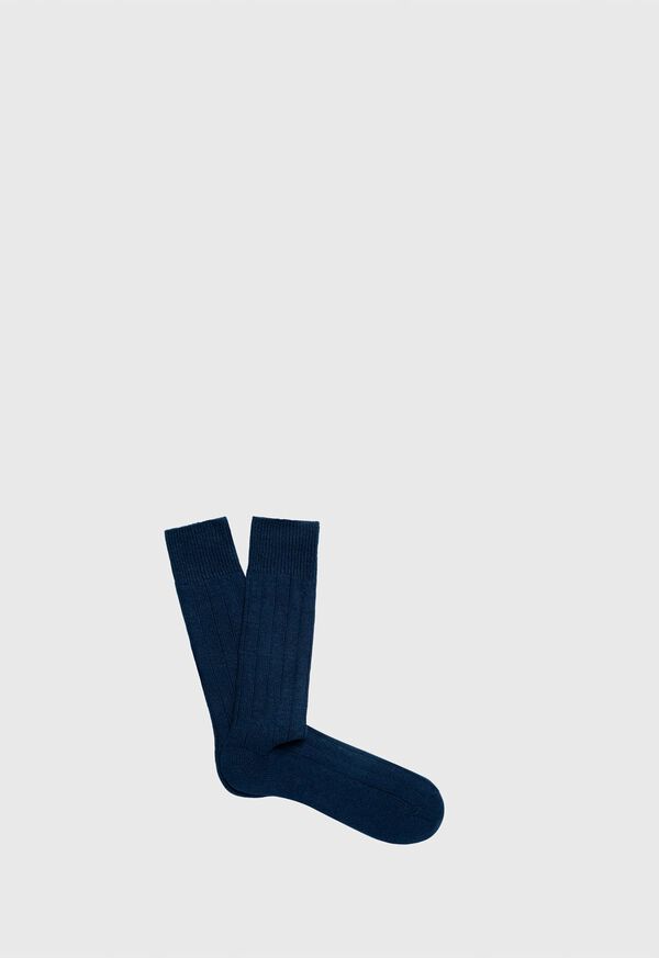 Paul Stuart Cashmere Blend Ribbed Sock, image 1