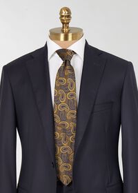 Paul Stuart Woven Silk Two Tone Paisley Tie, thumbnail 6