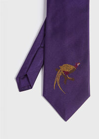 Paul Stuart Pheasant Silk Tie, thumbnail 1