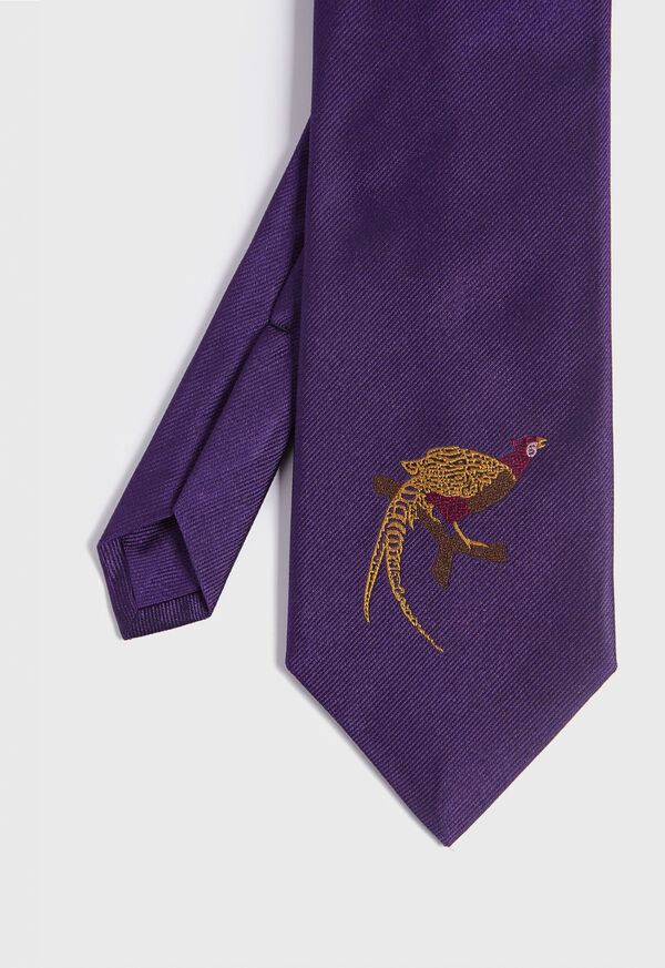 Paul Stuart Pheasant Silk Tie, image 1