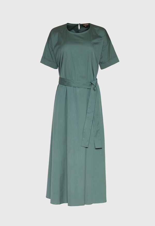 Paul Stuart Belted Cotton Poplin Dress, image 1