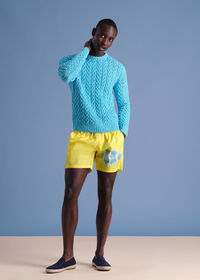 Paul Stuart Fish Print Swim Trunk, thumbnail 2