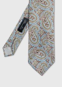 Paul Stuart Printed Linen Paisley Tie, thumbnail 1