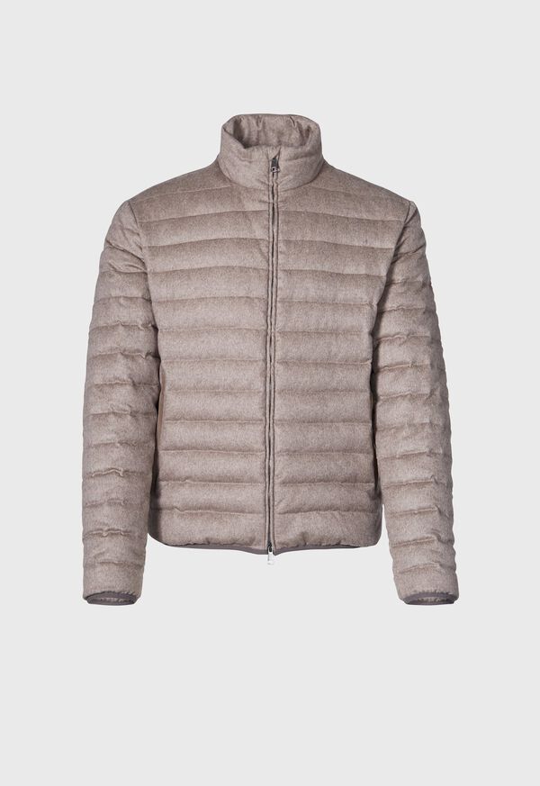 Paul Stuart Silk and Cashmere Down Bomber Jacket, image 1