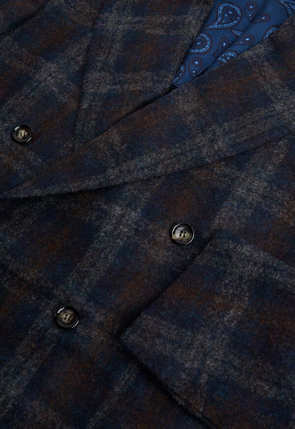 Paul Stuart Double Breasted Plaid Blazer, image 2