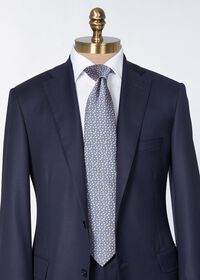 Paul Stuart Woven Silk Micro Flower Tie, thumbnail 2