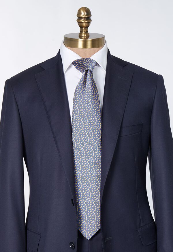 Paul Stuart Woven Silk Micro Flower Tie, image 2