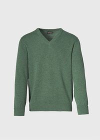 Paul Stuart Classic Cashmere Double Ply V-Neck Sweater, thumbnail 14