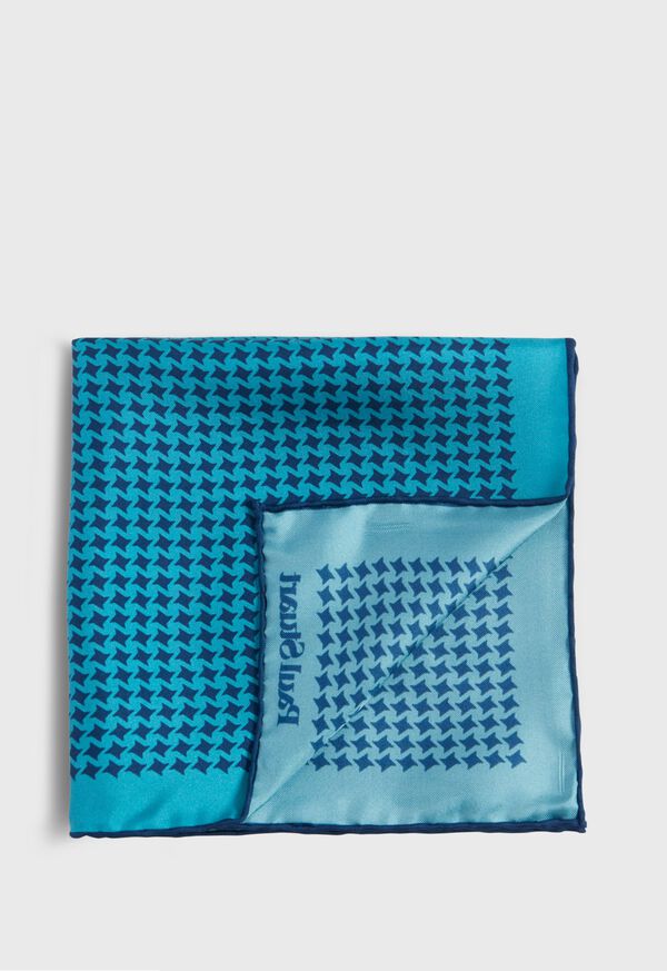 Paul Stuart Printed Silk Houndstooth Pocket square, image 1