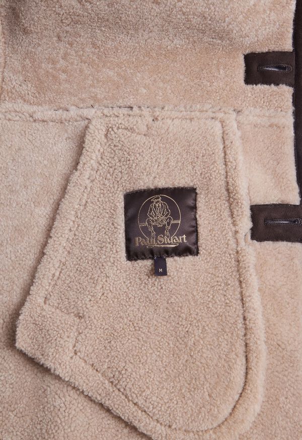 Paul Stuart Long Shearling Coat, image 5